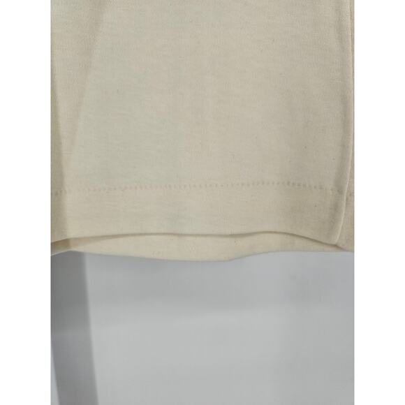 Sears Women's Cream Sleeveless Round Neck Flower Embroidered Tank Top Size L - Picture 4 of 5